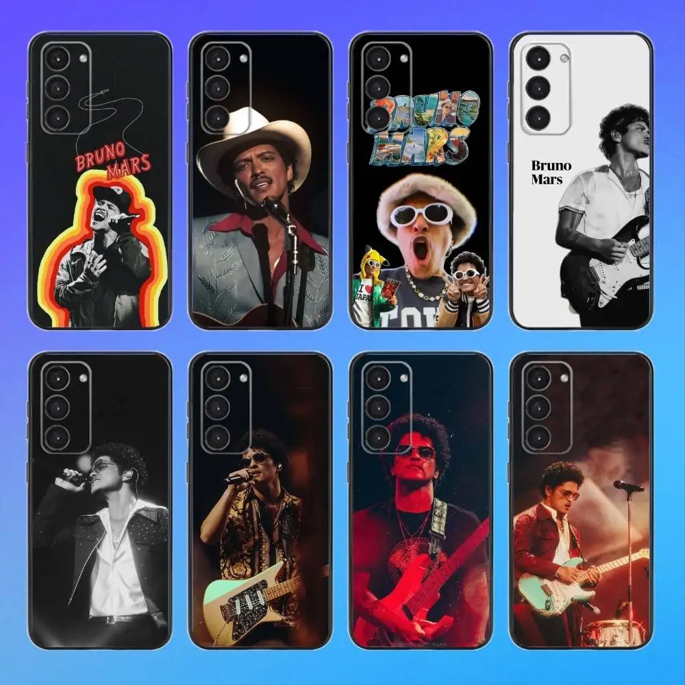 

Singer B-Bruno M-Mars Phone Case For Samsung A73,A72,A71,A70,A53,A52,A51 Black Soft Case