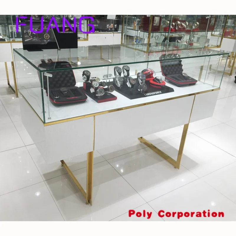 Custom  Portable jewelry display cases for trade shows luxury jewellery shop jewelry kiosk