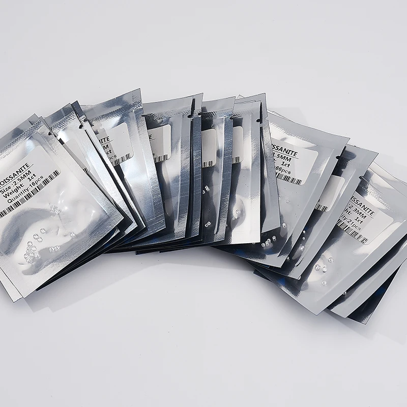 Rundschliff 0,7–2,9 mm 1 Karat Rolle Moissanit D Farbe VVS1 Kleiner Nahkampf-Lieferant mit losem Edelstein – Detail 16