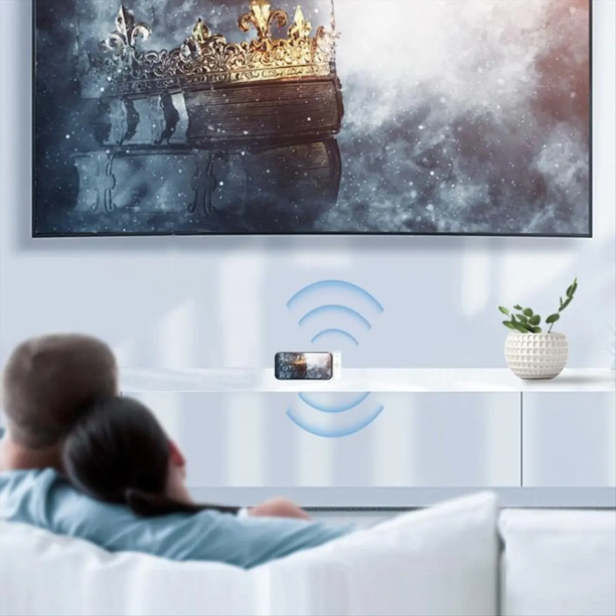 T1505C-Wireless -Compatible Transmitter 1080p HD Video 5G Remote Screen Projector Type-C Mini Portable HOT