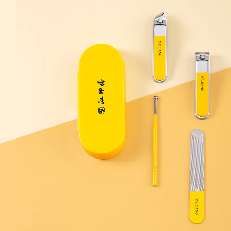 Strumenti per la cura delle unghie Set di tagliaunghie in acciaio inossidabile Kit di tagliaunghie affilato Kit per toelettatura Kit pratico portatile per manicure e pedicure