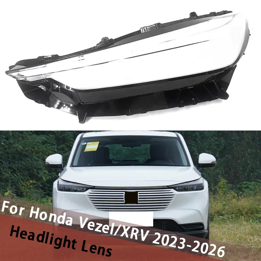 

For Honda Vezel/XRV 2023-2026 Left Right Car Headlight Clear Lens Lampshade Shell Cover Headlamp Cover Lampshade Housing Lsmp