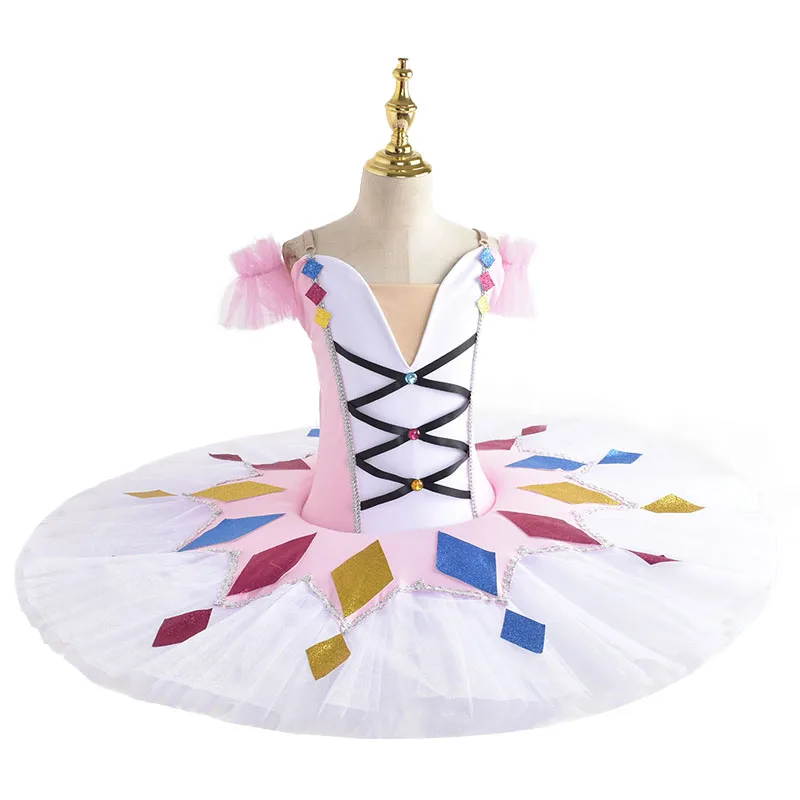 

Professional Ballet Tutu Child Kids Girls Adults Pancake Tutu Giselle Paquita Ballet Costume Women Ballerina Party Dress Girls