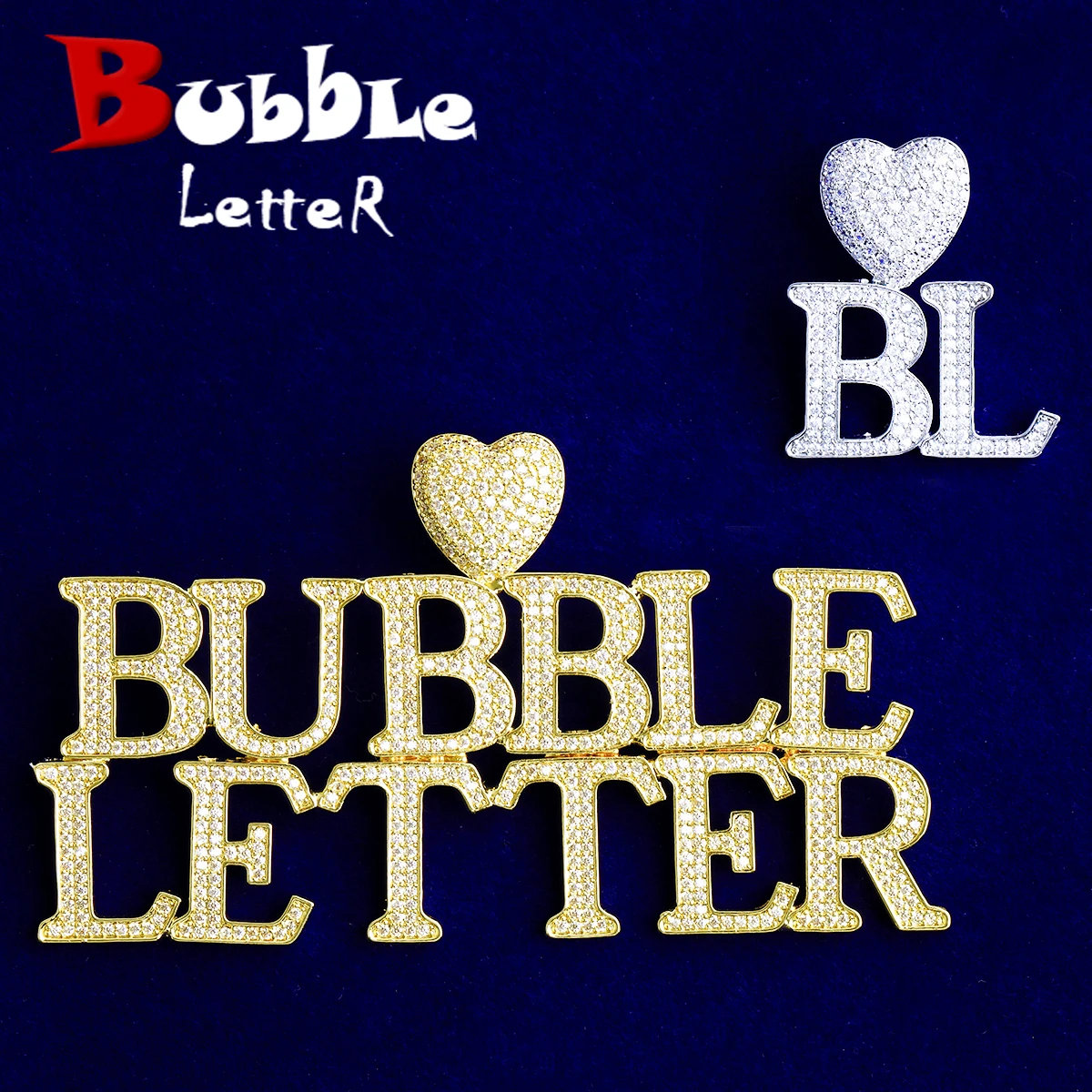 

Кулон-буква с индивидуальной гравировкой и кубическим цирконием для мужчин, позолоченный, в стиле хип-хоп, украшение с эффектом «ледяного» блеска