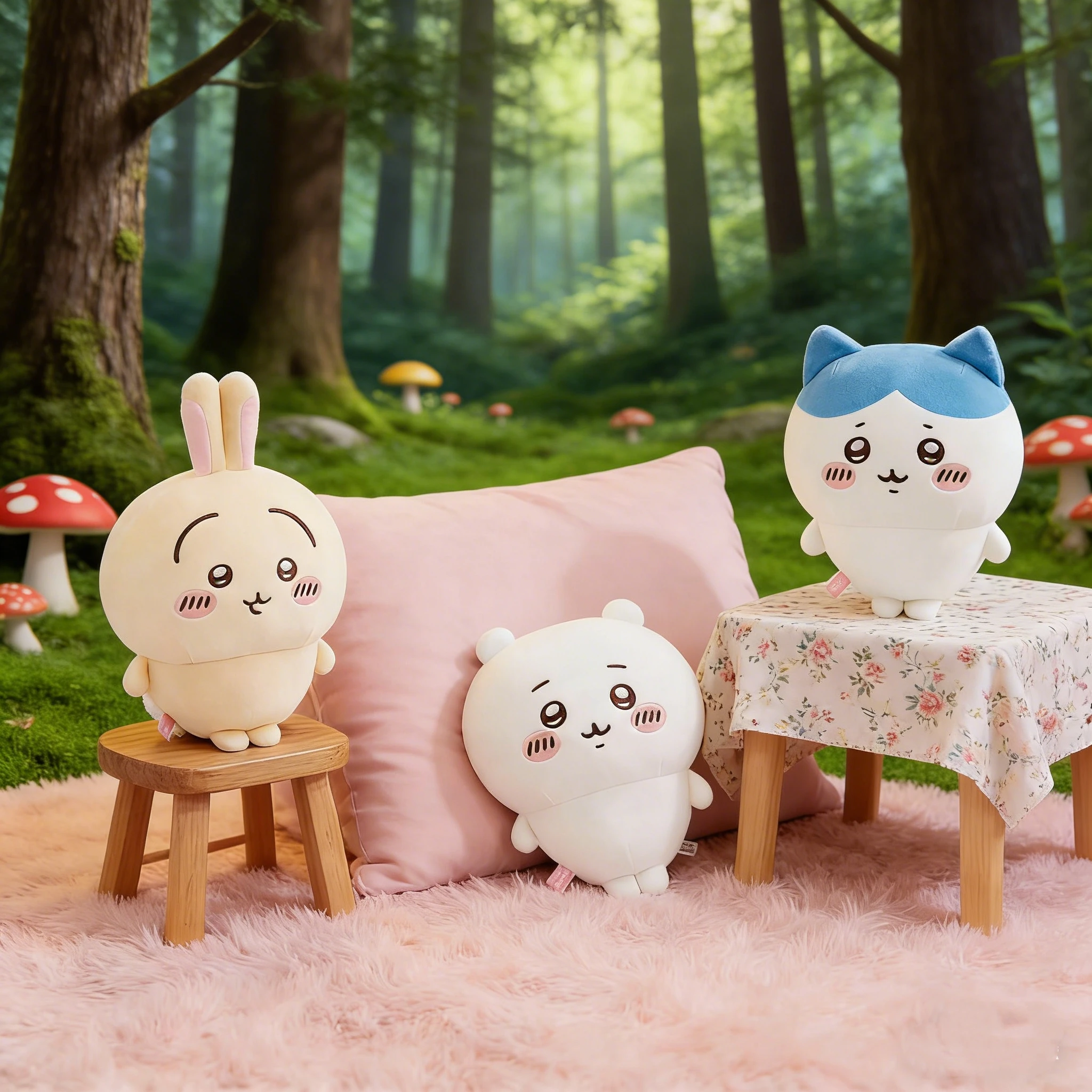 

New MINISO Plush Doll Small Chiikawa Hachiware Usagi Cute Home Decor Kawaii Anime Stuffed Toy Birthday Gift Collecting for Girls