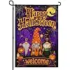 Halloween Gnomes Garden Flag 12x18, Welcome Fall Yard Decor llz