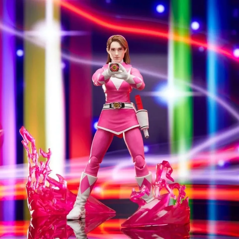 【Auf Lager】Hasbro Power Rangers 30th Anniversary Mighty Morphin Pink Ranger Actionfigur zum Sammeln, Modellspielzeug, Weihnachtsgeschenk