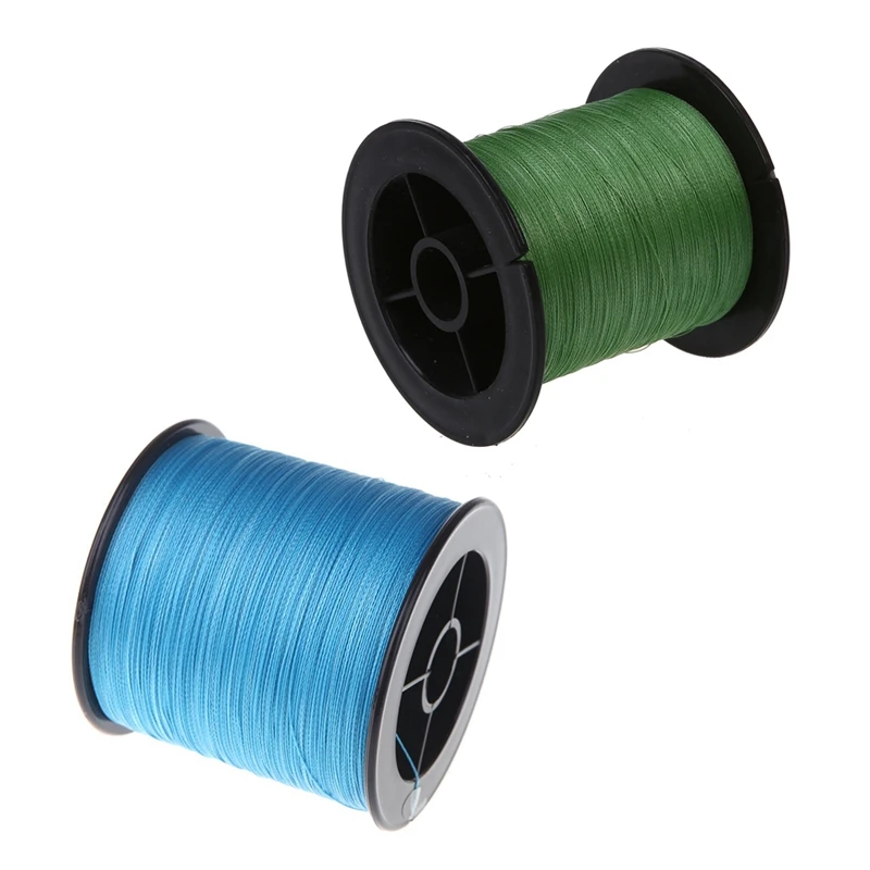 Nylon Fishing Wire Braid 12LB 5.5Kg 200M Army-Green With 500 M 30 LB 0.26Mm Fishing Line PE Braided 4 Strands Blue