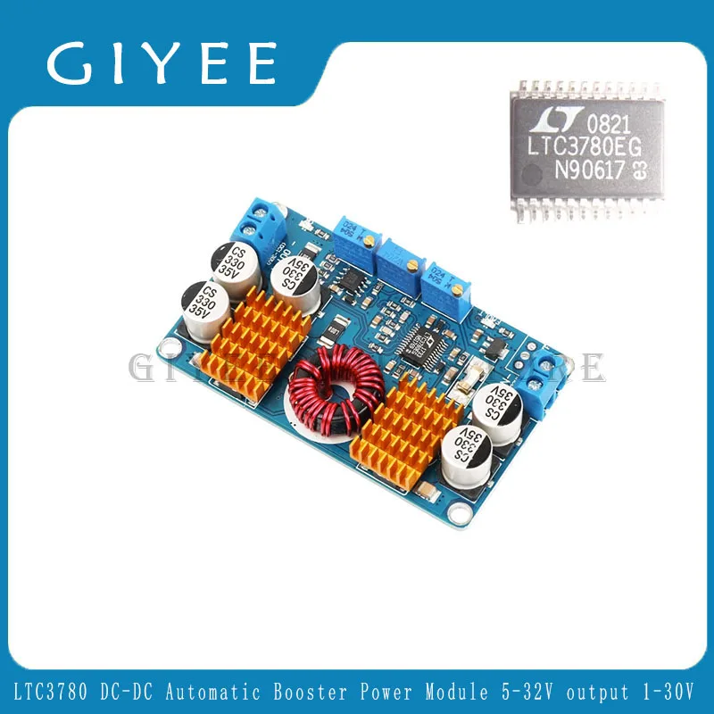 LTC3780EG LTC3780 automatic voltage regulation module input 5-32V output 1-30V voltage regulation onboard solar charging 10A