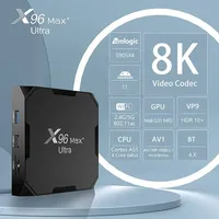 New X96Max Plus Ultra Android 11 TV Box Amlogic S905X4 4GB 64GB TVBOX AV1 8K Wifi BT X96 Max Media Player 4GB 32GB Set Top Box