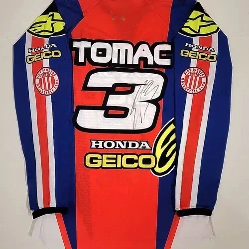 

2025 Honda #3 Eli Tomac Motocross Jersey Quick Drying Breathable Racing Shirt Comfortable Off-Road Moto Top for Summer Riding