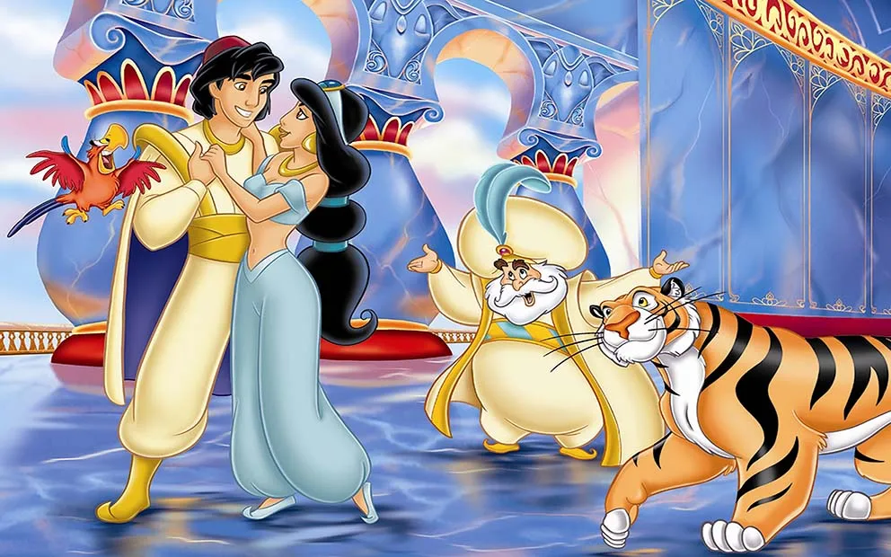 Aladdin Và Cây Đèn Thần Nàng Công Chúa Jasmine Nền Sinh Nhật Trang Trí Biểu Ngữ Chụp Ảnh Phông Nền Chụp Ảnh Phòng Thu Tùy Chỉnh