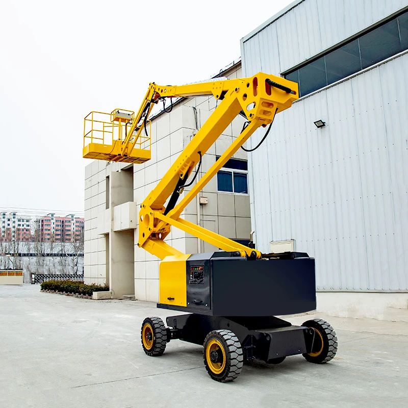 YG 8M Boom Lift Telescoping Platform On Truck Widely Using Articulating Boom Lifting Rise Articulated Boom Lifts Machinery Price