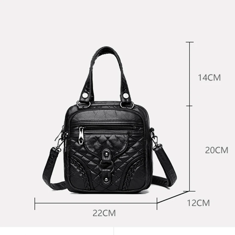 Women Bag Classic Vintage Handbags for Women New Fashion Messenger Pack Designer Retro Female Crossbody PU Leather Shoulder  Bag