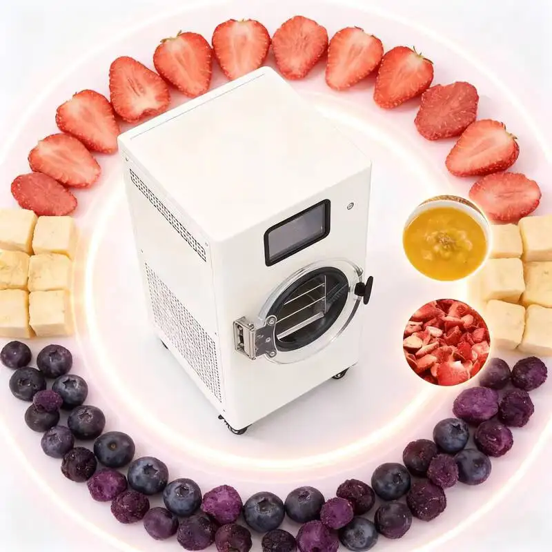 Home Use Freeze Dryer Vacuum Freeze Dryer Laboratory Cordyceps Pet Food Fruit Dried Small Commercial Freeze Dryer