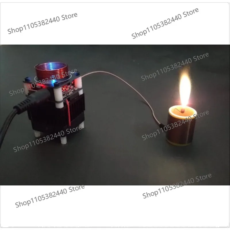 DIY Tesla Coil Plasma Arc Lighter, High Frequency Flame Generator