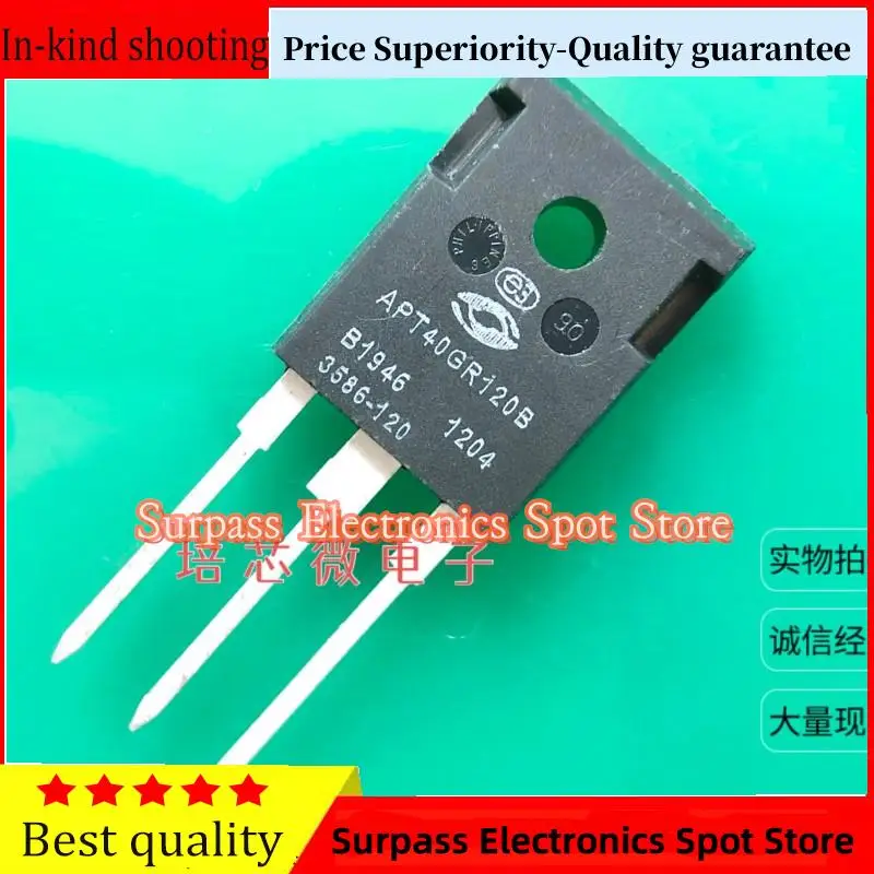 10PCS-100PCS  APT40GR120B  TO-247 IGBT 1200V 88A 500W  Price Superiority-Quality guarantee