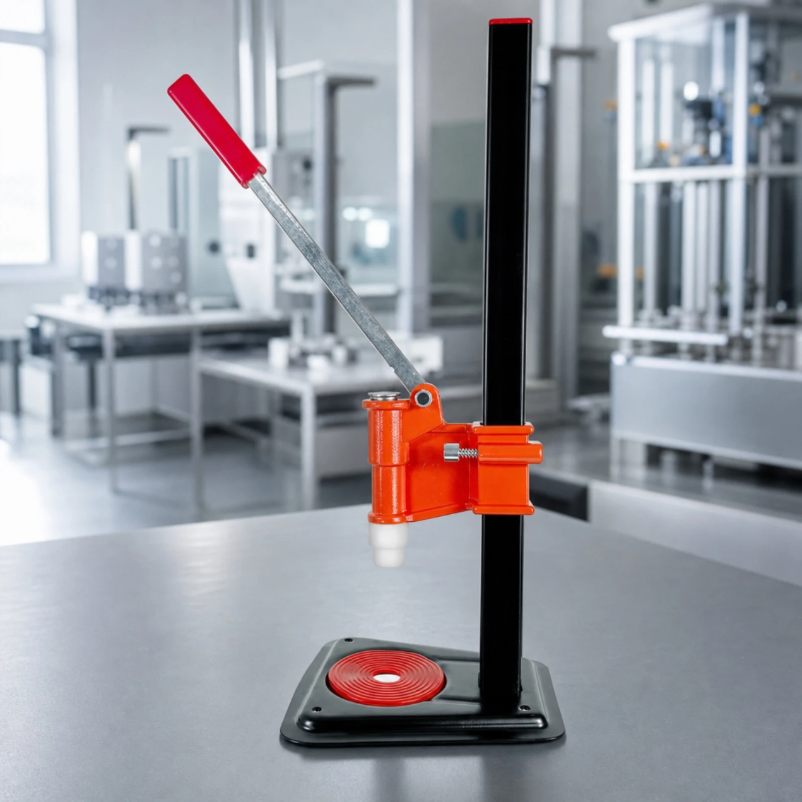 Heavy Duty Tabletop Sealer Manual Press with Height Adjustable Column for Perfume Bottle Card Insert Small Batch Production