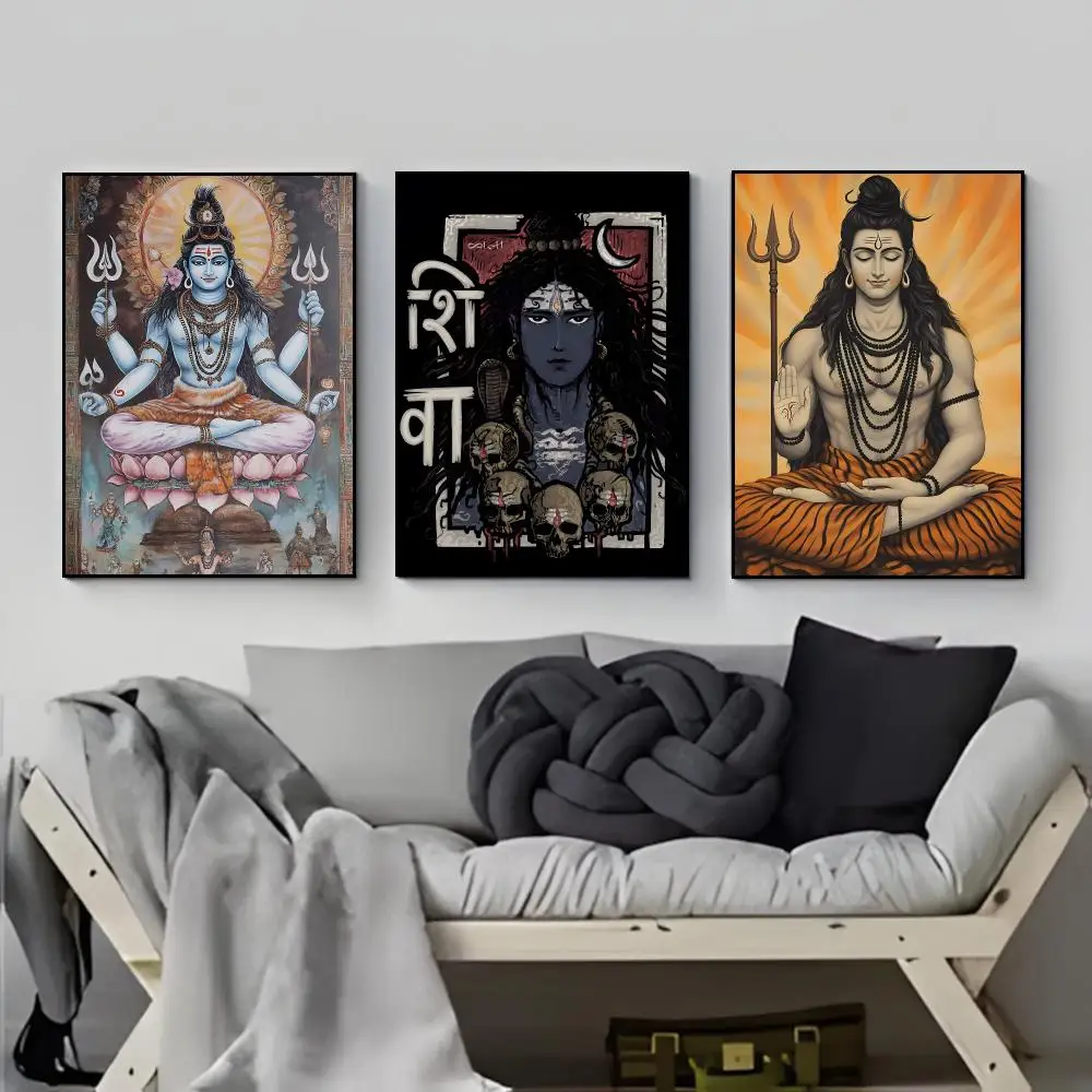 Lord Shiva Poster Elegant Indoor Artwork Design & Contemporary Home Decor