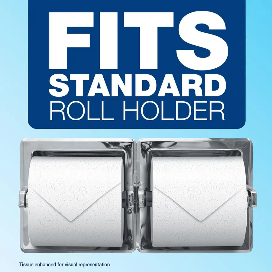 Commercial Bathroom Tissue, Septic Safe, Individually Wrapped, 2Ply, White, 450 Sheets roll, 75 Rolls carton