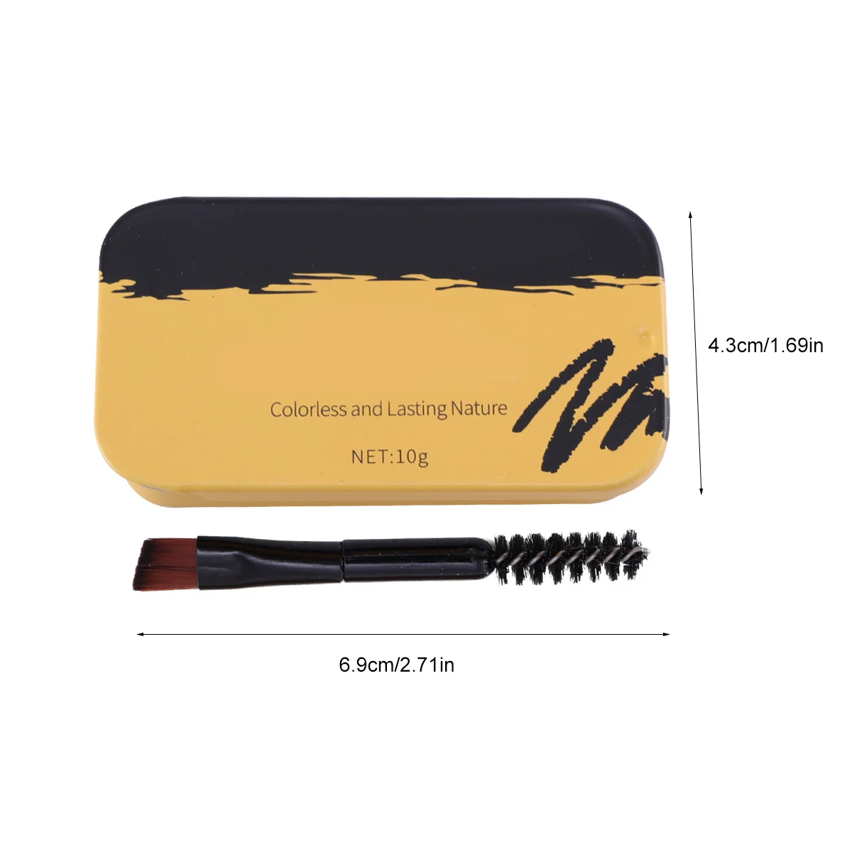 2 szt. Pomady do brwi w płynie, wodoodporny szampon do brwi dla wyraźnych, mocno wyrażonych brwi, długotrwałe utrwalenie, nieklejąca się formuła, łatwa aplikacja.