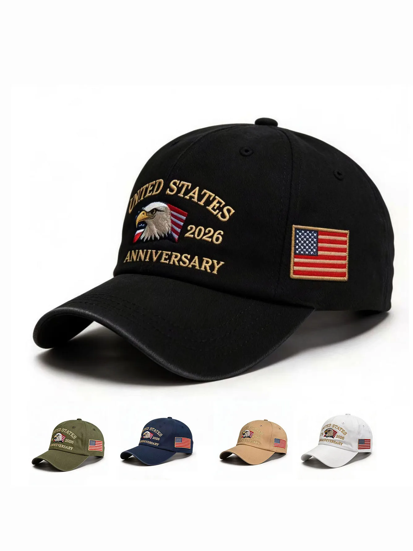 250th Anniversary Twill Baseball Cap Unisex Sonnenhut Visor Cap – Detail 6