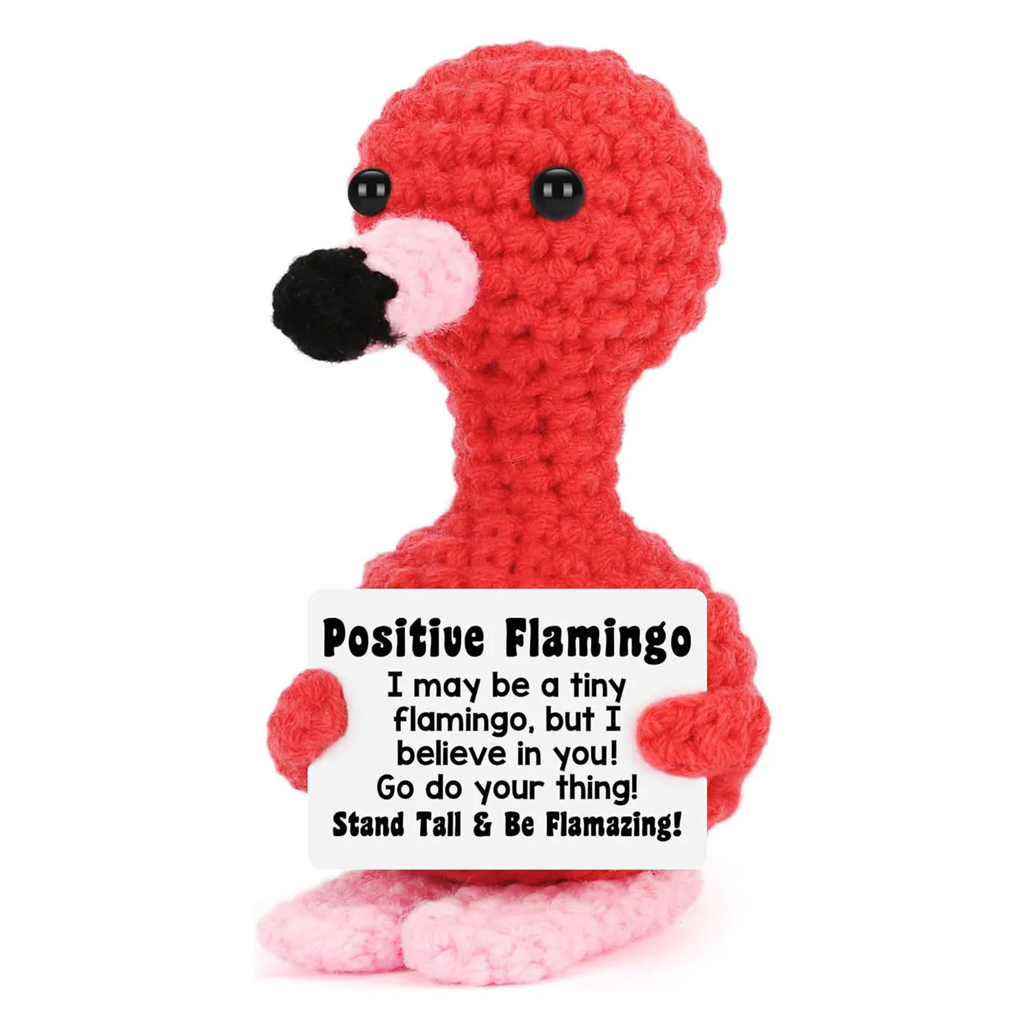 Mini Flamingo Easter Basket Essentials Stuffers for Teens Easter Egg Fillers Kids Girls Gifts Birthday Positive Crochet Animals