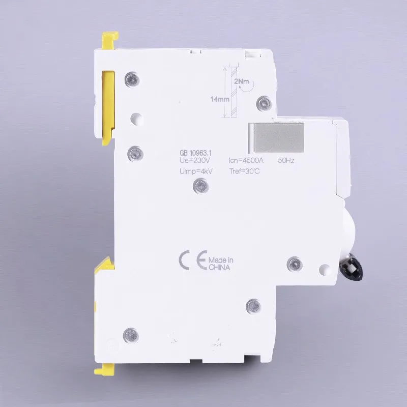 Electric MCB Circuit Breaker Air Switch 18mm Small MINI 4.5KA 2p IDPNa 1P+N AC 10A 16A 20A 25A 32A 40A