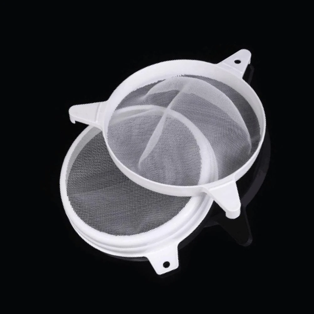 

1pc Double Sieve Honey Filter Plastic Strainer Large Capacity Anti-Rust For Impurity Removal Honey Filtering Tool For