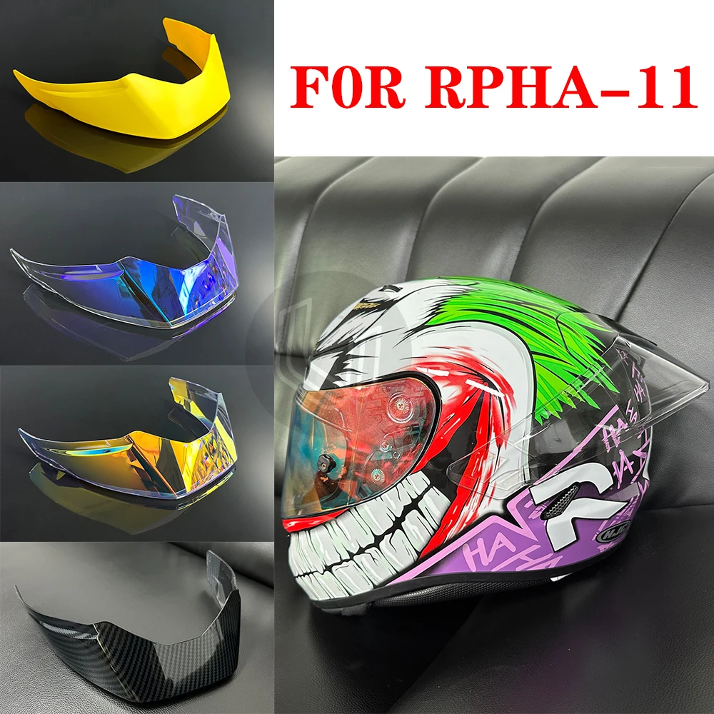 

Carbon-look Motorcycle Rear Trim Helmet Spoiler For HJC RPHA 11 Helmet Accessories