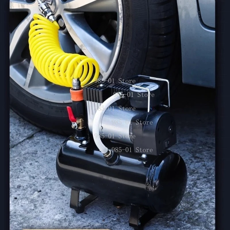 12-Cylinder High Pressure Mini Air Compressor 220V Household Car Portable Tire Inflator Air Pump