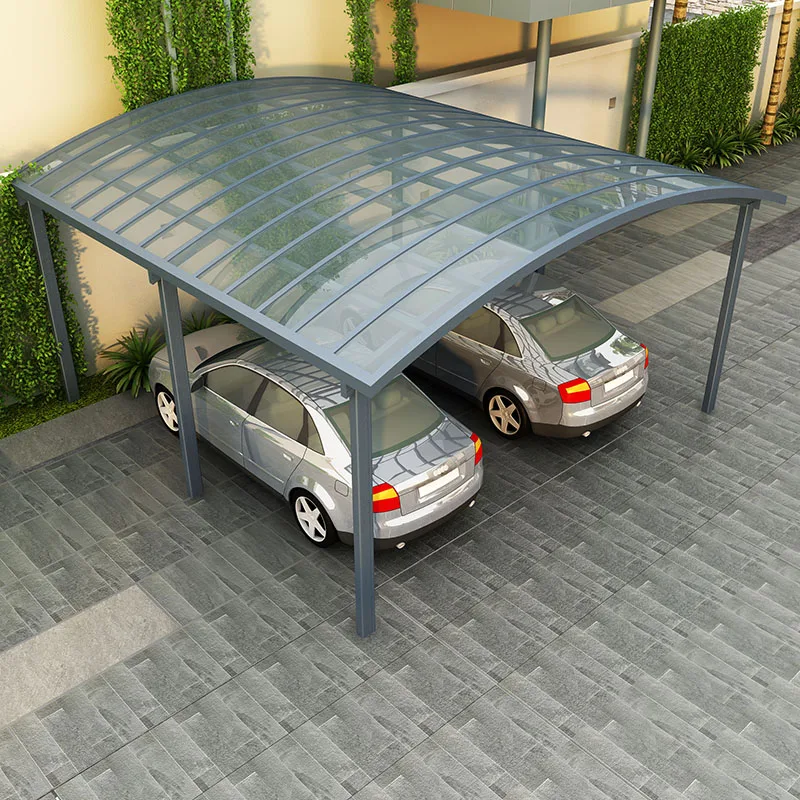 

Metal Outdoor Prefabricated Shed Car Port Carport Prefabricated Garage Awning Hardtop Dhelter Parking Lot Canopy Frame Shelter