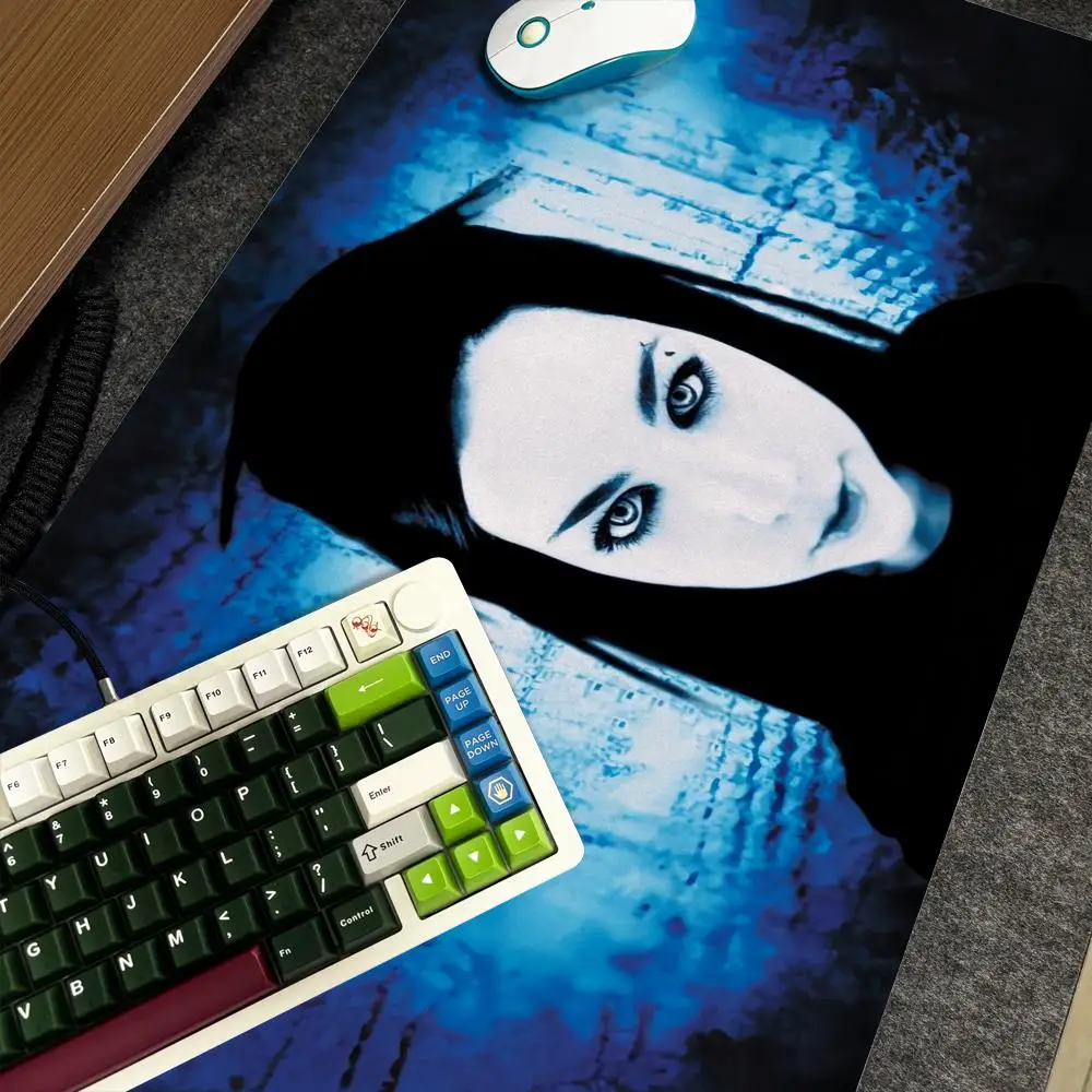 E-Evaneszenzband-Mauspad, XXL-Computer, große rutschfeste Gamer-Tastatur, 90 x 40 cm, Kunstdesign, HD-Schreibtischunterlage