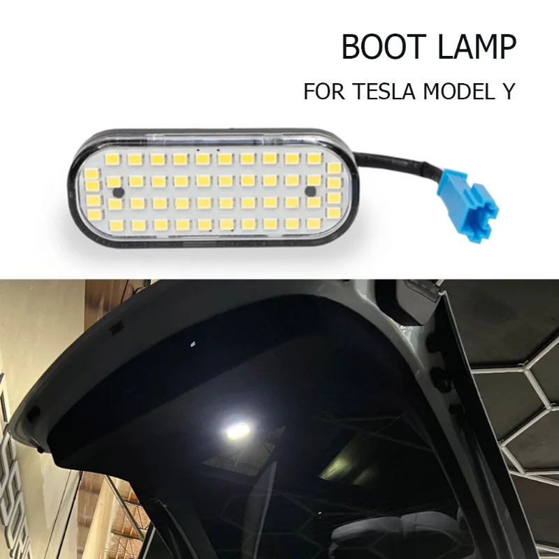 

For Tesla Model Y Juniper 48 LED Trunk Lights Luggage Original Connector Trunk Boot Lighting Lamp Replacement Auto Accessories