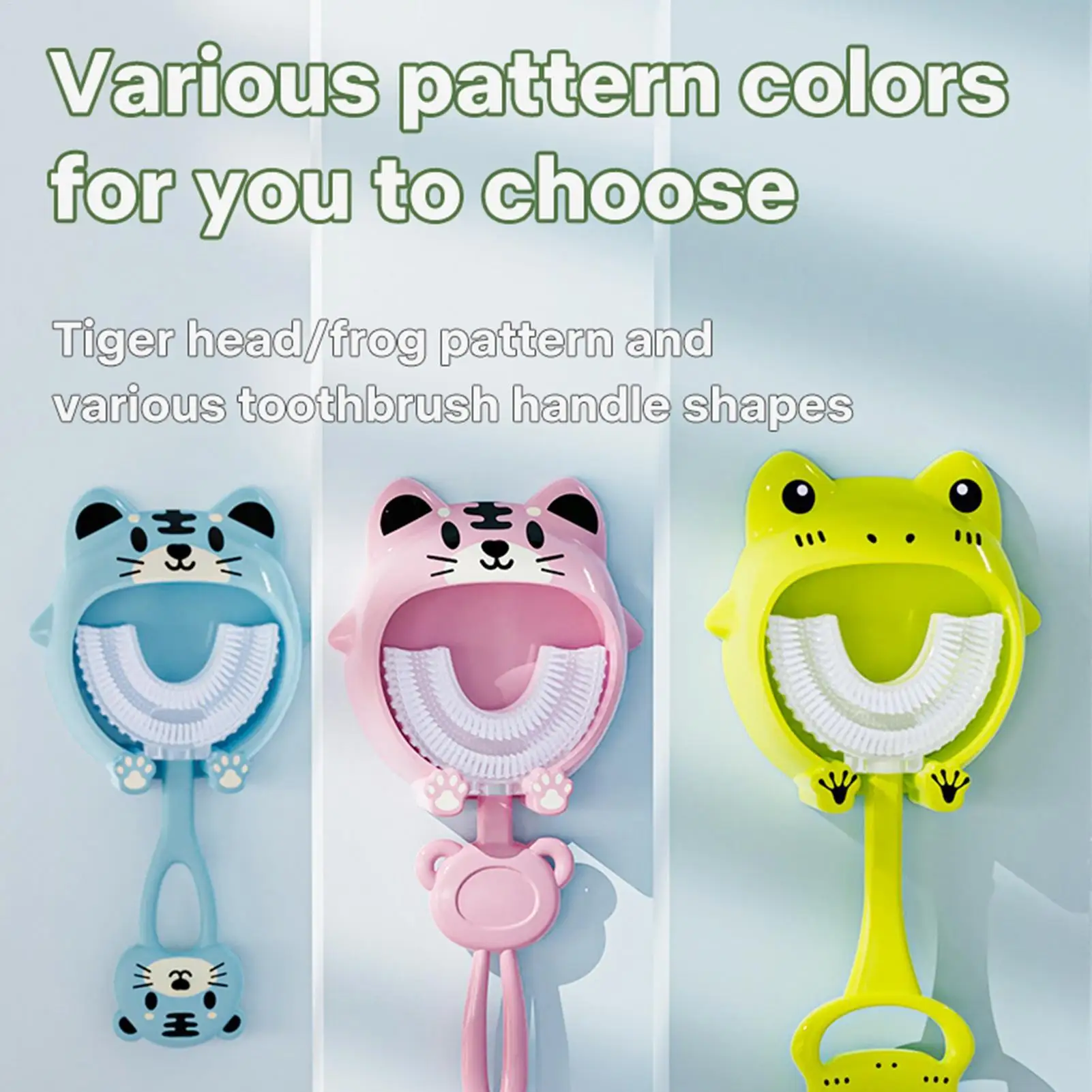 Self-Soothing Soft Silicone Teether Silicone Teether Training Toothbrush Cute Animal Shape Teething Toys For Babies Toddlers