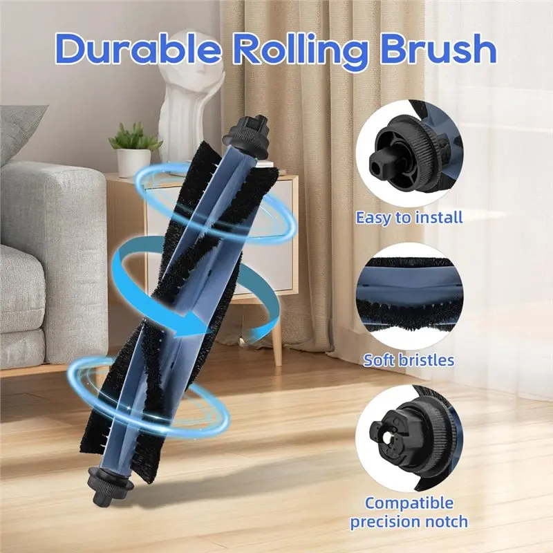 A66T-9 Pack Repl Parts For Eufy Omni C20: 1 Main Brush