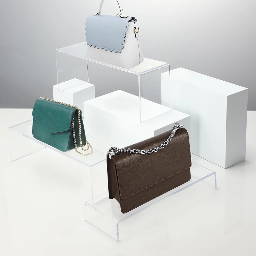 5 Pcs Acrylic Transparent Jewelry Bracelet Display Stand Organizer U Shape Perfume Holder Cupcake Rack Jewellery Organizer