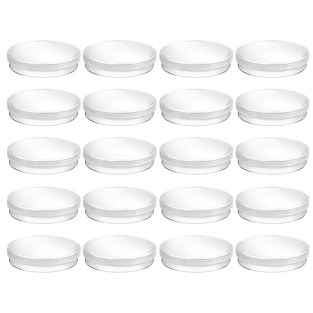 

30pcs Petri Dishes Culture Yeast Laboratory Transparent Plastic Lids Reusable Science Experiment Biology Microbiology