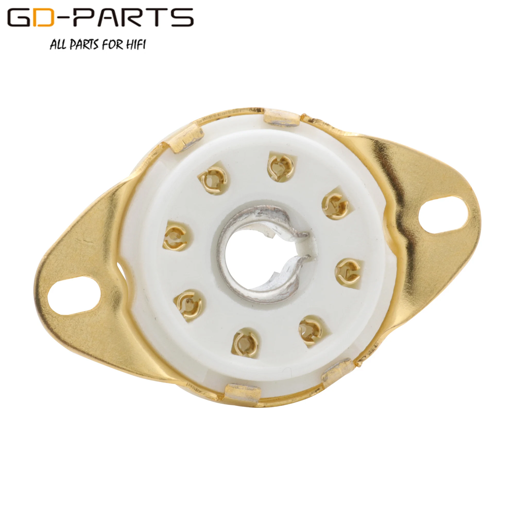 Enchufes de tubo de cerámica Loctal, 8 pines, B8G, para 5B254, 4P1S, 7N7, C3G, chasis inferior, montaje PCB chapado en oro, 10 Uds.