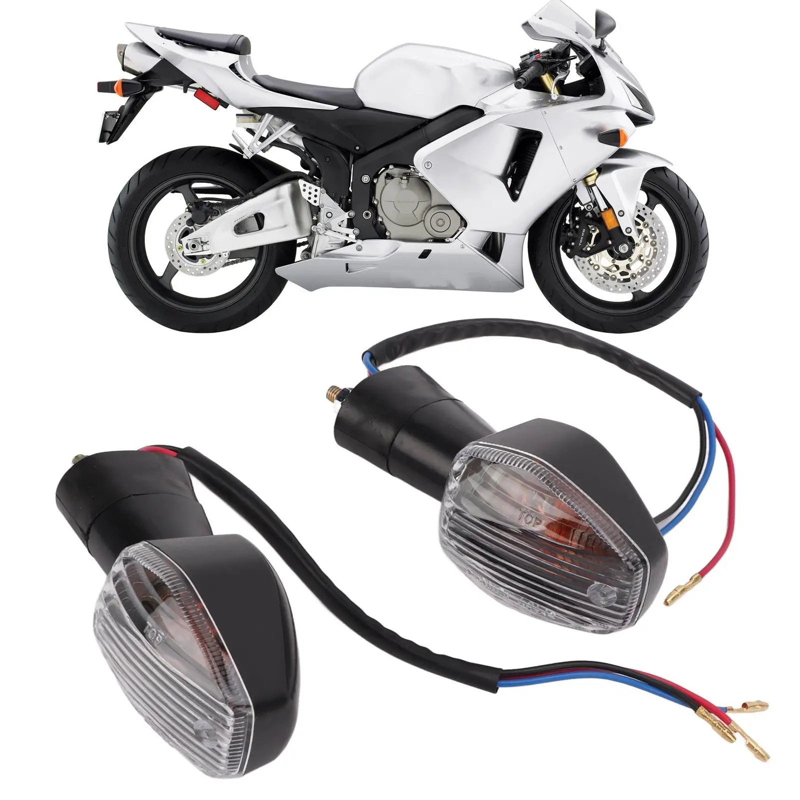 Motorcycle Turn Signal Light Abrasion Proof Blinker Lamp Heat Resistant Anti Impact ABS Plastic for motorbike Accessories