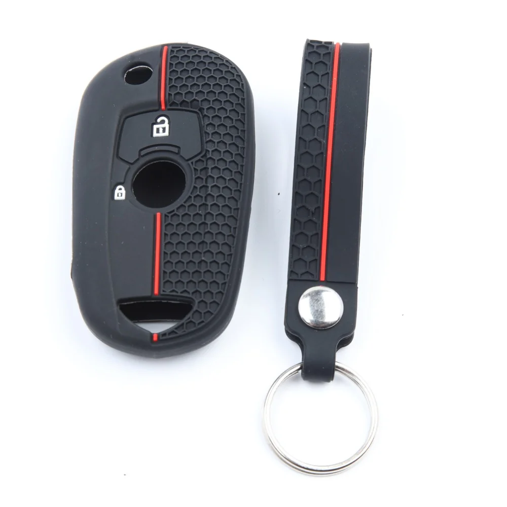 for Opel Astra K Vauxhall for Buick Verano GT Excelle 2015 2016 2017 2018 2019 2 Bottons Silicone Style Car Key Case Fob Cover