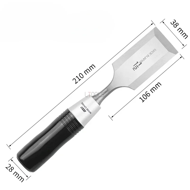 Imagem -06 - Conjunto Cinzel para Carpintaria Estilo Japonês Alto Carbono Aço Vanádio pá Plana Forjada Ferramentas Multifuncionais de Carpinteiro Diy