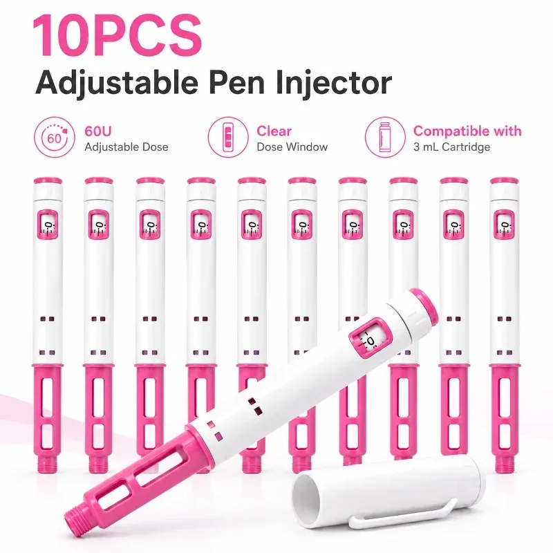 10PCS Disposable Adjustable Pen Injector 60U Insulin Injection Pen 3ml Precise Dosing Suitable For Tattoo Tool Magic Pen