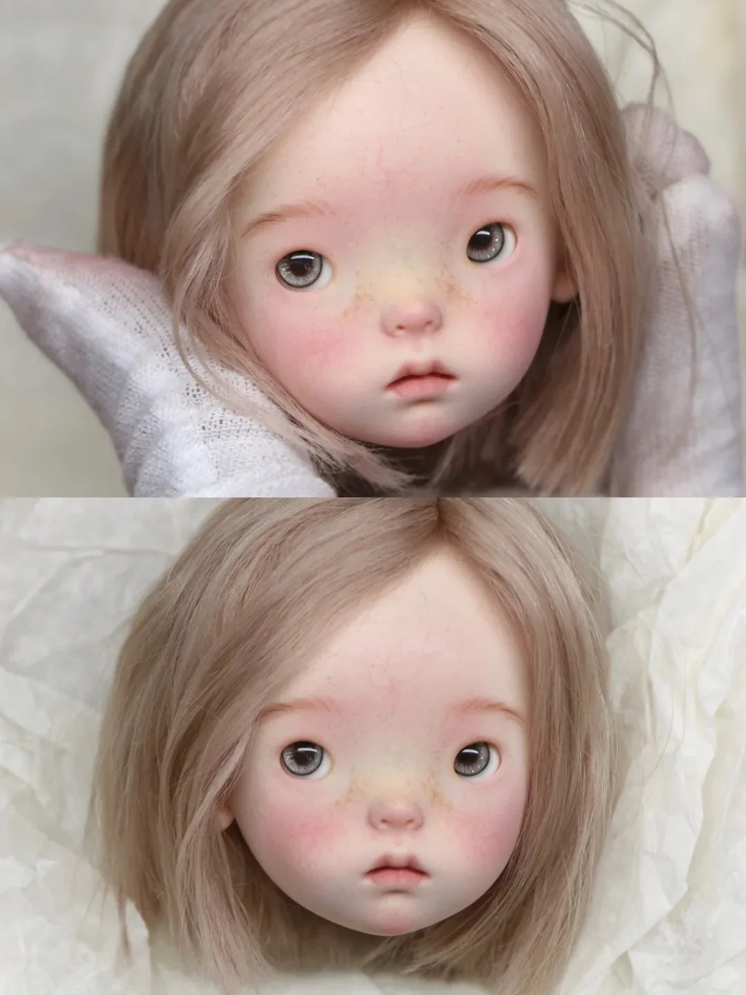

1/6 Scale SD BJD Doll Head High Quality Resin Beautiful Girl Makeup Detailed Design Collectible Toy Gift Just the Head