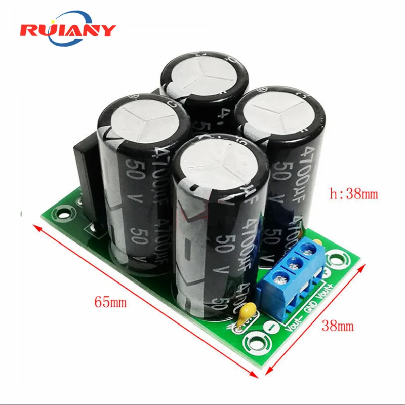 35V 50V 63V 4700uF Positive and negative voltage dual power amplifier sound rectifier filter power supply board pond board modul