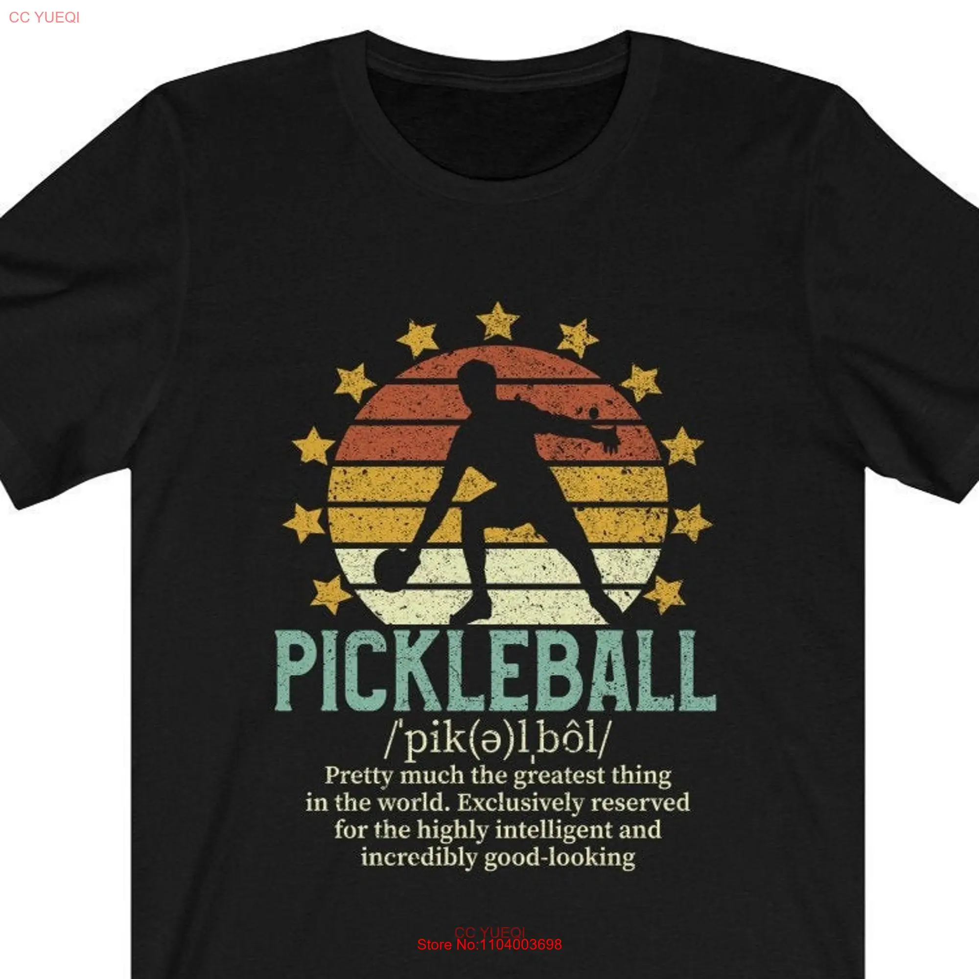 Funny Pickleball Definition T shirt Vintage Pickle Ball Team Men Dad Grandpa Retirement for Player  long or short sleeves