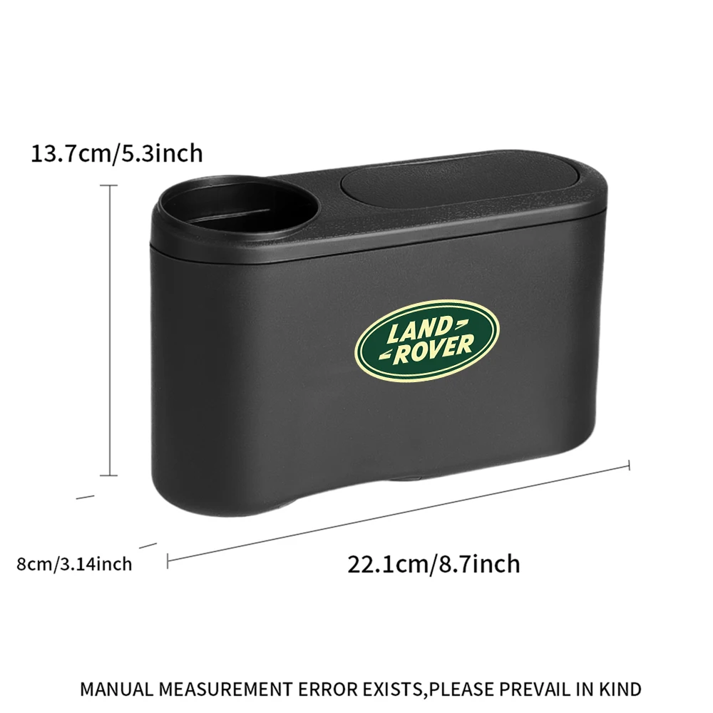 Car Interior Storage Case Trash Bin Push Can Mini Dustbin For Land Rover Range Rover Evoque Defender Discovery SVR L319 LR2