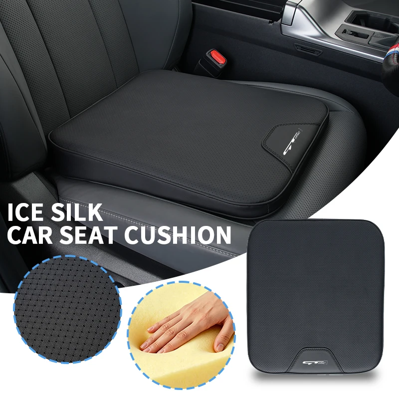Car Seat Cushion Leather Booster Mat Seat Protector Cover Accessories For KIA GT Linc Forte Seltos K5 Sportage Ceed Soul Cerato