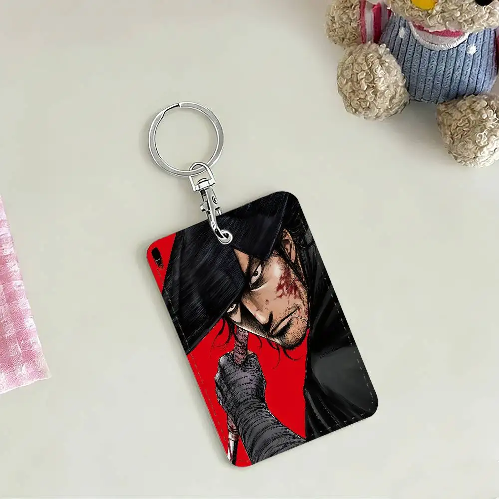 Anime Blades of the Guardians Card Holders Anti-lost Student ID Card Protective Cover Cases Campus Access Cards Key Chain