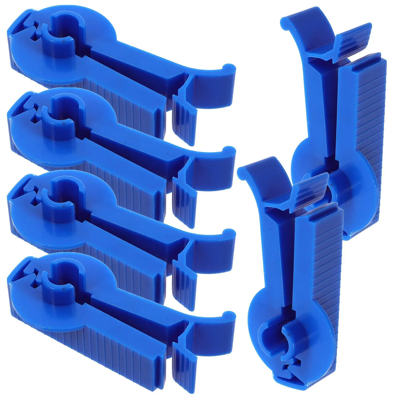 

6 Pcs Abdominal Clamp Pipe Clamps Peritoneoclysis Accessories Peritoneum Blue Abs